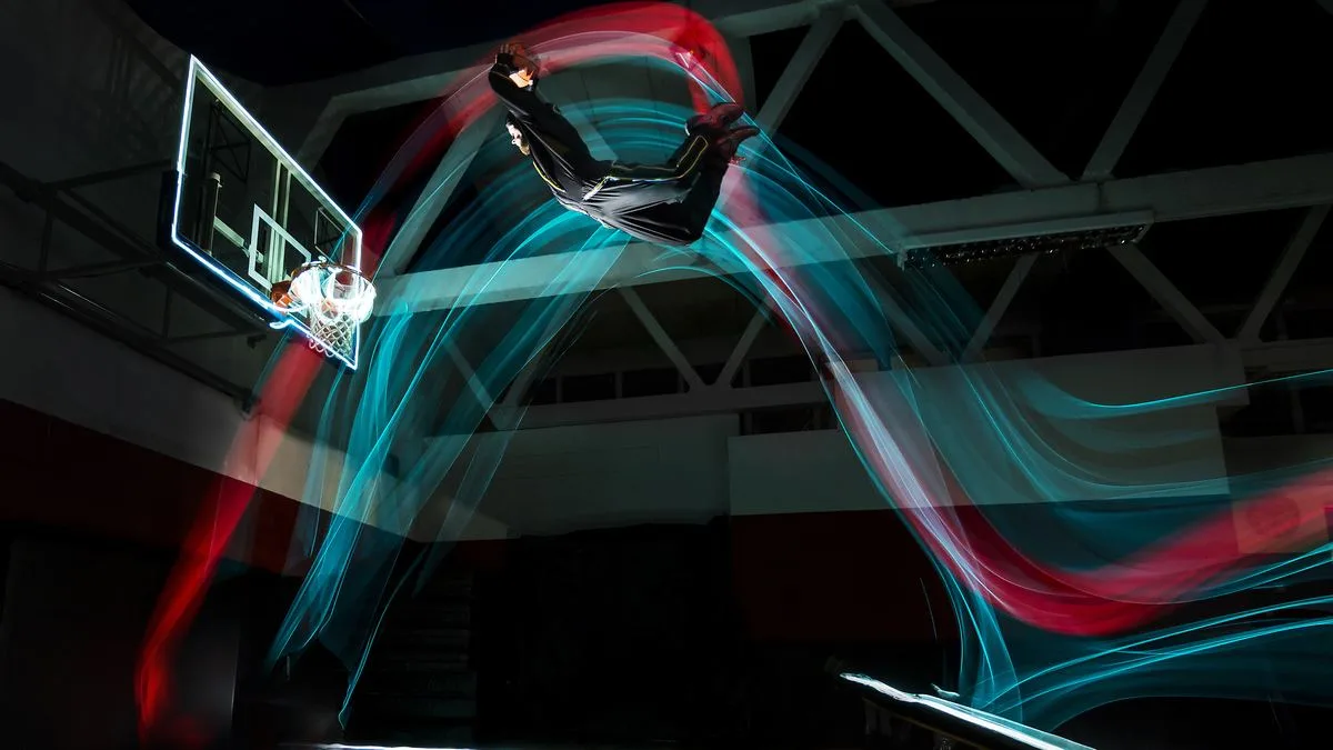 LED Dunk – LED Dunk Show – performed live at an event